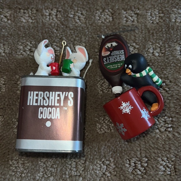 Vintage Hallmark Keepsake Hersheys Cocoa Ornament Bundle - Picture 2 of 4